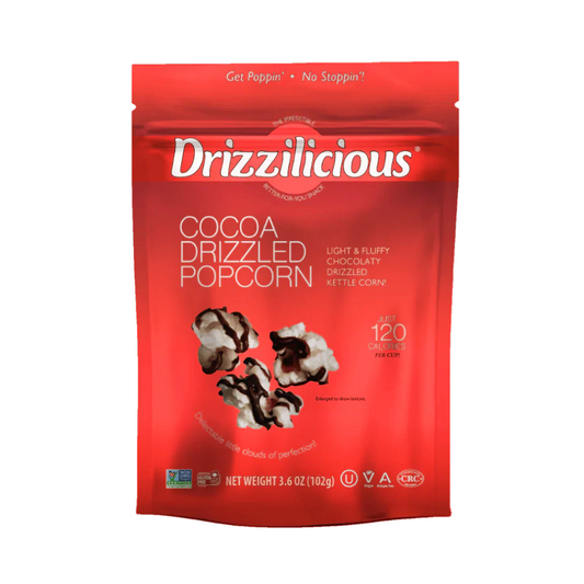 Drizzilicious Chocolate Drizzled Popcorn (3.6oz) - Central Sweet Supply