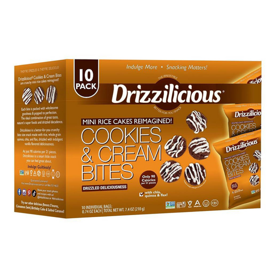 Drizzilicious Cookies & Cream Bites 10 Pack - Central Sweet Supply