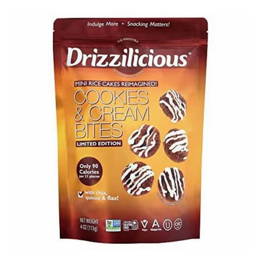 Drizzilicious Cookies & Cream Bites (4oz) - Central Sweet Supply