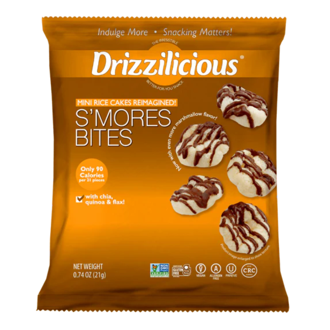 Drizzilicious Smores Bites Single Pack (0.74oz) - Central Sweet Supply