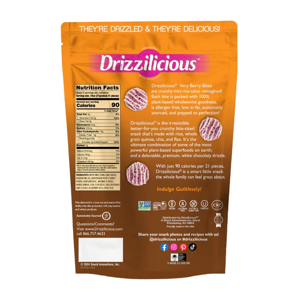 Drizzilicious Rice Cakes & Snacks - Bites, Popcorn & Variety Packs