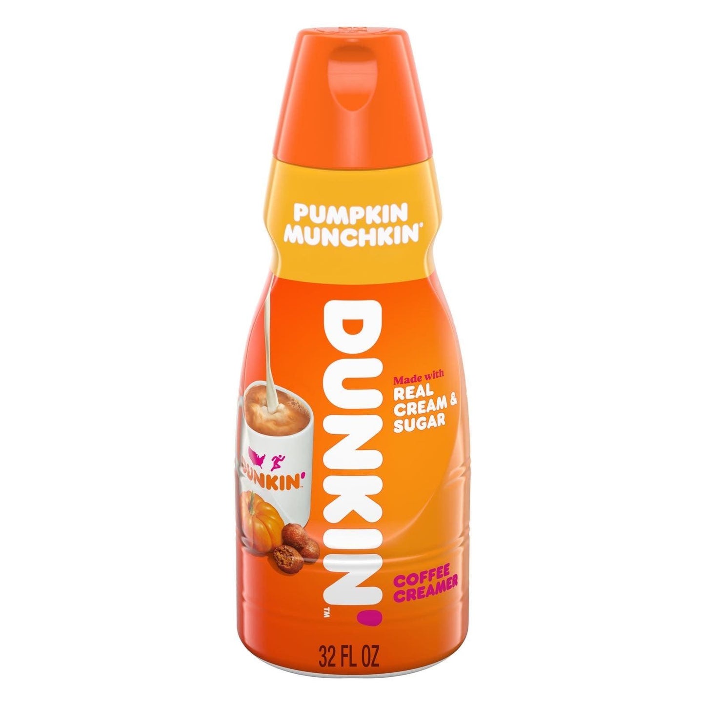 Dunkin' Pumpkin Munchkin Coffee Creamer Limited Edition Flavour (32oz) - Central Sweet Supply