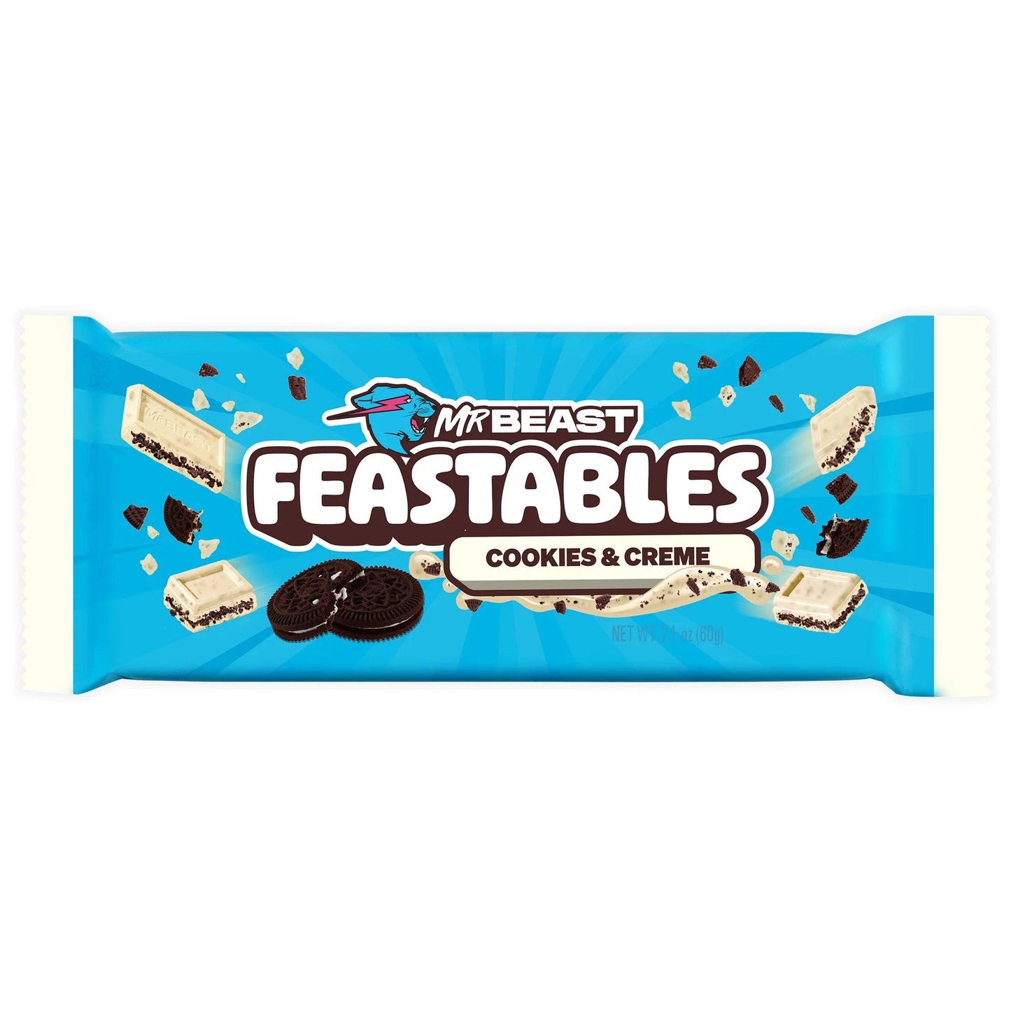 Feastables Cookies & Creme New Packaging (60g) (USA) - Central Sweet Supply
