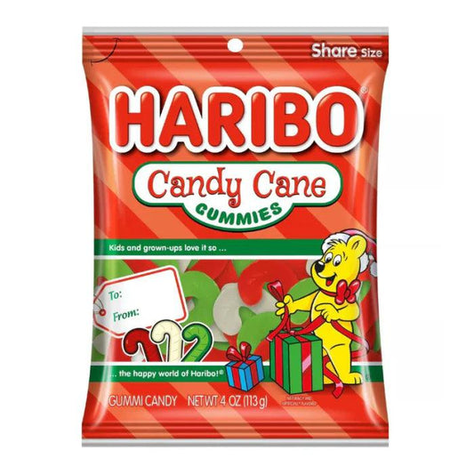 Haribo Christmas Candy Cane Gummies (113g) - Central Sweet Supply