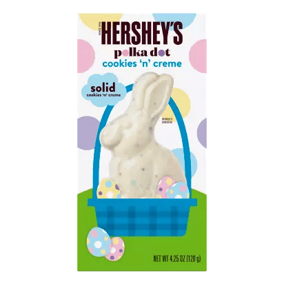 Hershey's Cookies N' Creme Polka Dot Bunny (120g) - Central Sweet Supply