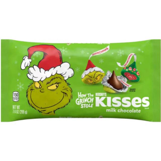 Hershey's Kisses Milk Chocolate Grinch (209g) (USA) - Central Sweet Supply