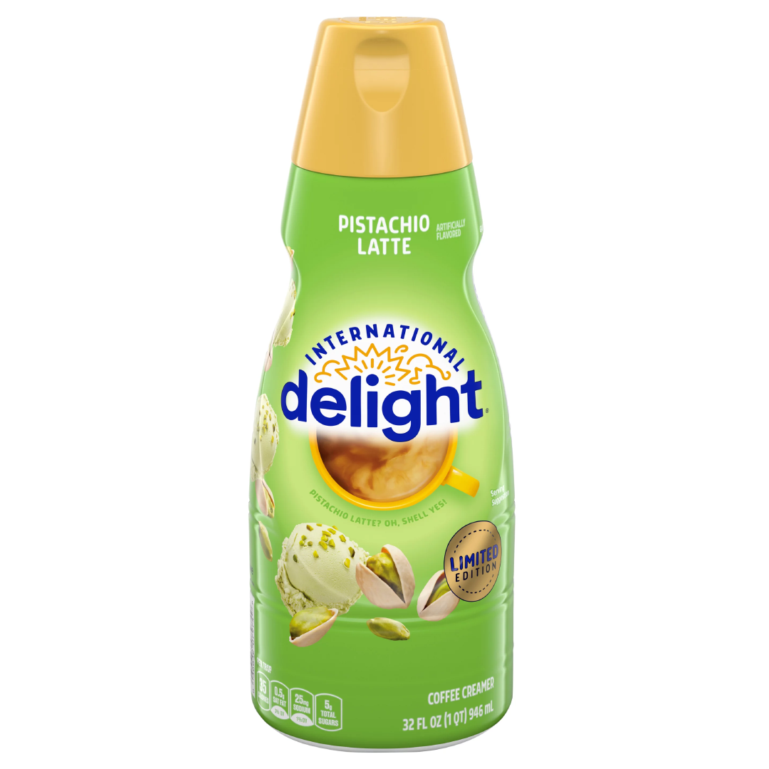 International Delight Pistachio Latte Coffee Creamer (32oz) - Central Sweet Supply