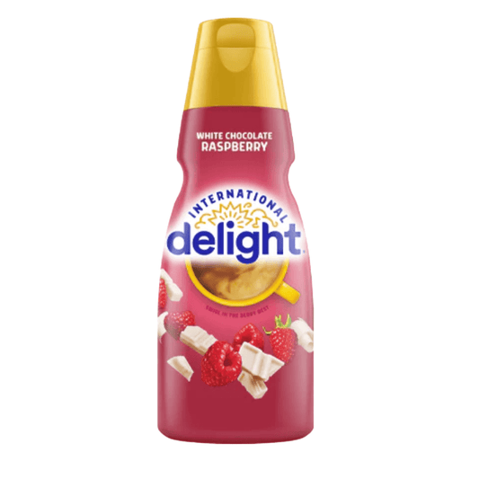 International Delight White Chocolate Raspberry Liquid Coffee Creamer (32oz) - Central Sweet Supply