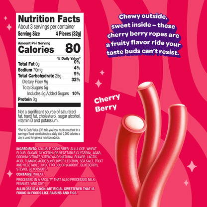 Joyride Cherry Berry Ropes (3.5oz) - Central Sweet Supply