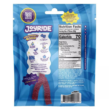 Joyride Sour Blue Raspberry Strips (3.5oz) - Central Sweet Supply