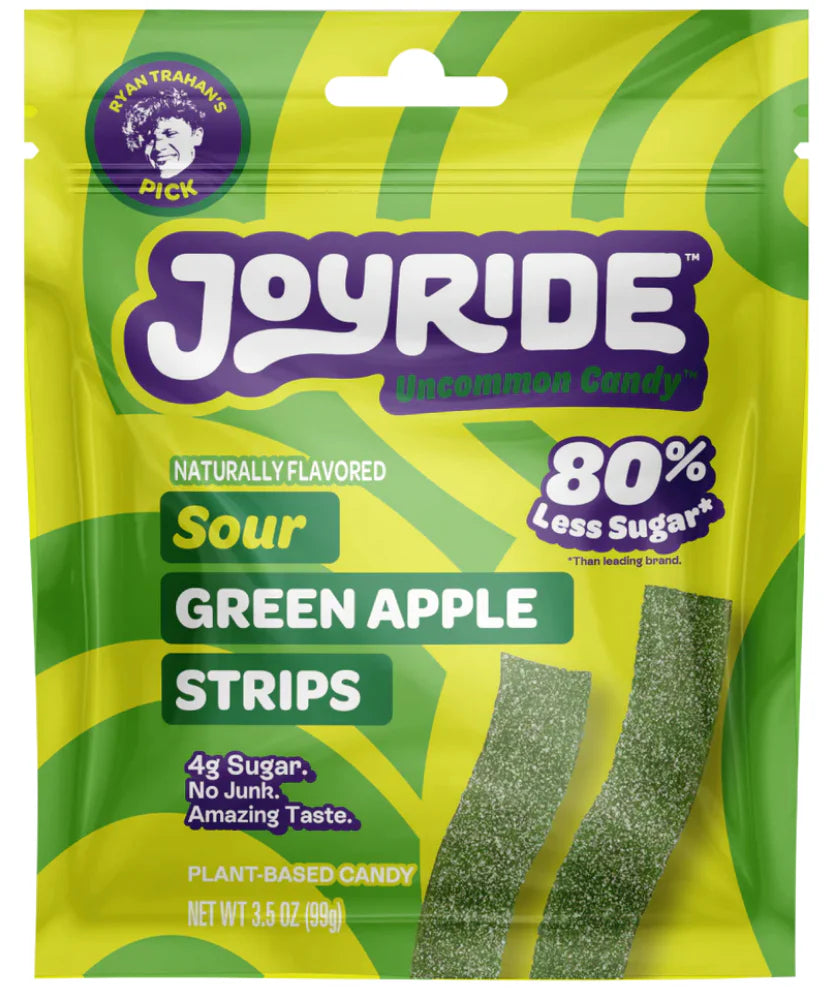 Joyride Sour Green Apple Strips (3.5oz) - Central Sweet Supply