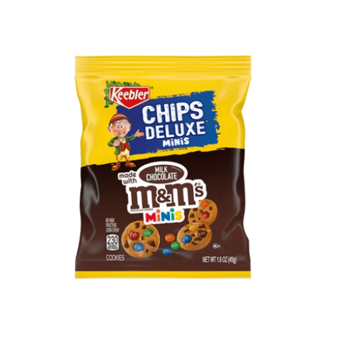 Keebler M&M Chips Deluxe Minis Milk Chocolate (45g) (USA) - Central Sweet Supply