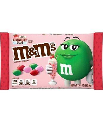 M&M's White Chocolate Strawberry Shake Valentines Candy (7.44 oz) - Central Sweet Supply