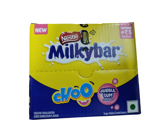 Milkybar Choo Bubblegum Full Box (28 Pieces) (India) - Central Sweet Supply