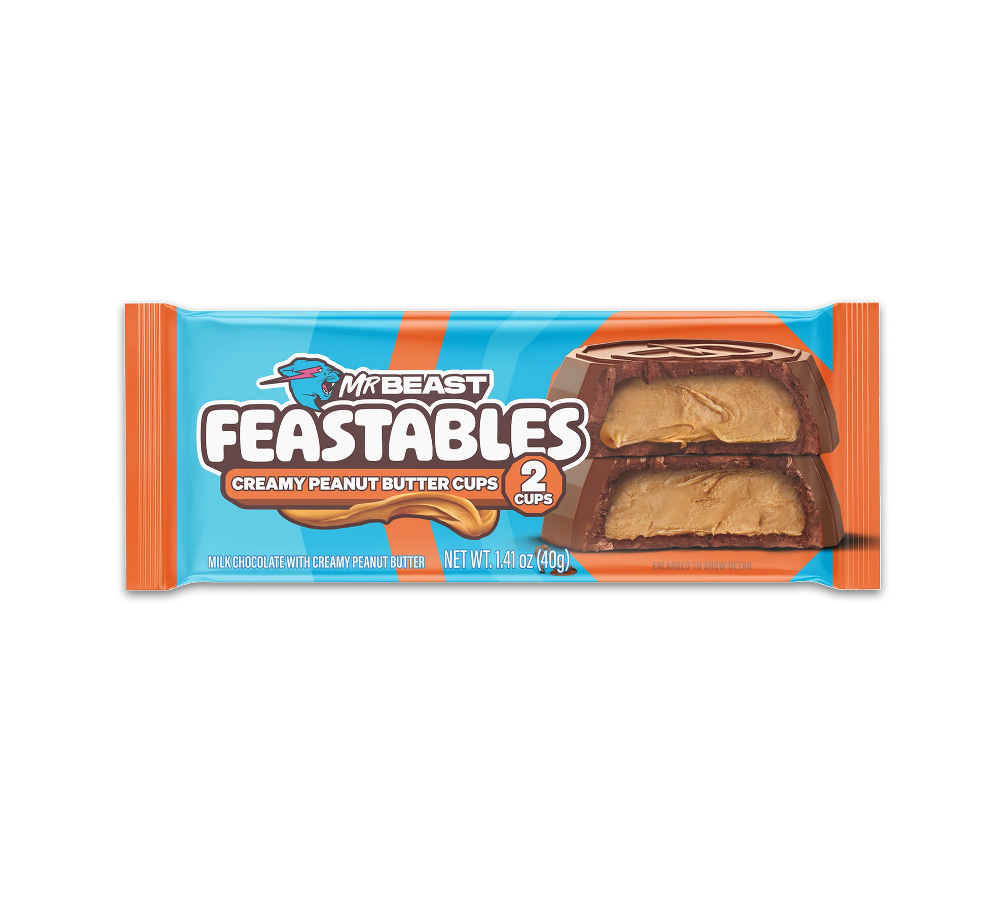 Mr Beast Feastables Peanut Butter Cups (Pack Of 2 Cups) *NEW* - Central Sweet Supply