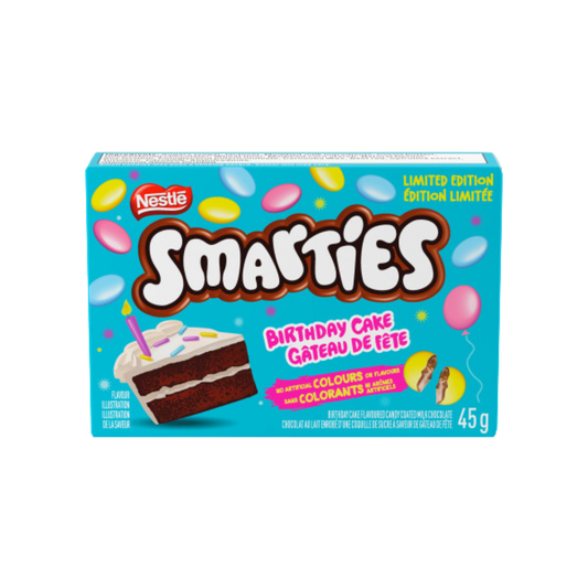 Nestle Smarties Birthday Cake Flavour (45g) (Canada) - Central Sweet Supply