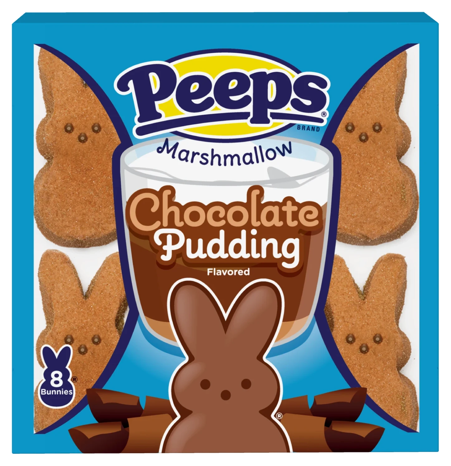 Peeps Marshmallow Bunnies Chocolate Pudding Chicks 8ct (85g) - Central Sweet Supply