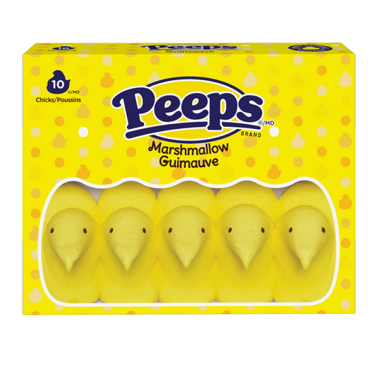 Peeps Marshmallow Bunnies Yellow Chicks 10ct (85g) - Central Sweet Supply