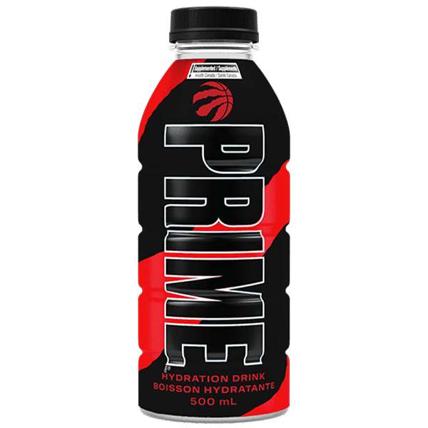Prime Hydration Toronto Raptors Black Edition (500ml) - Central Sweet Supply