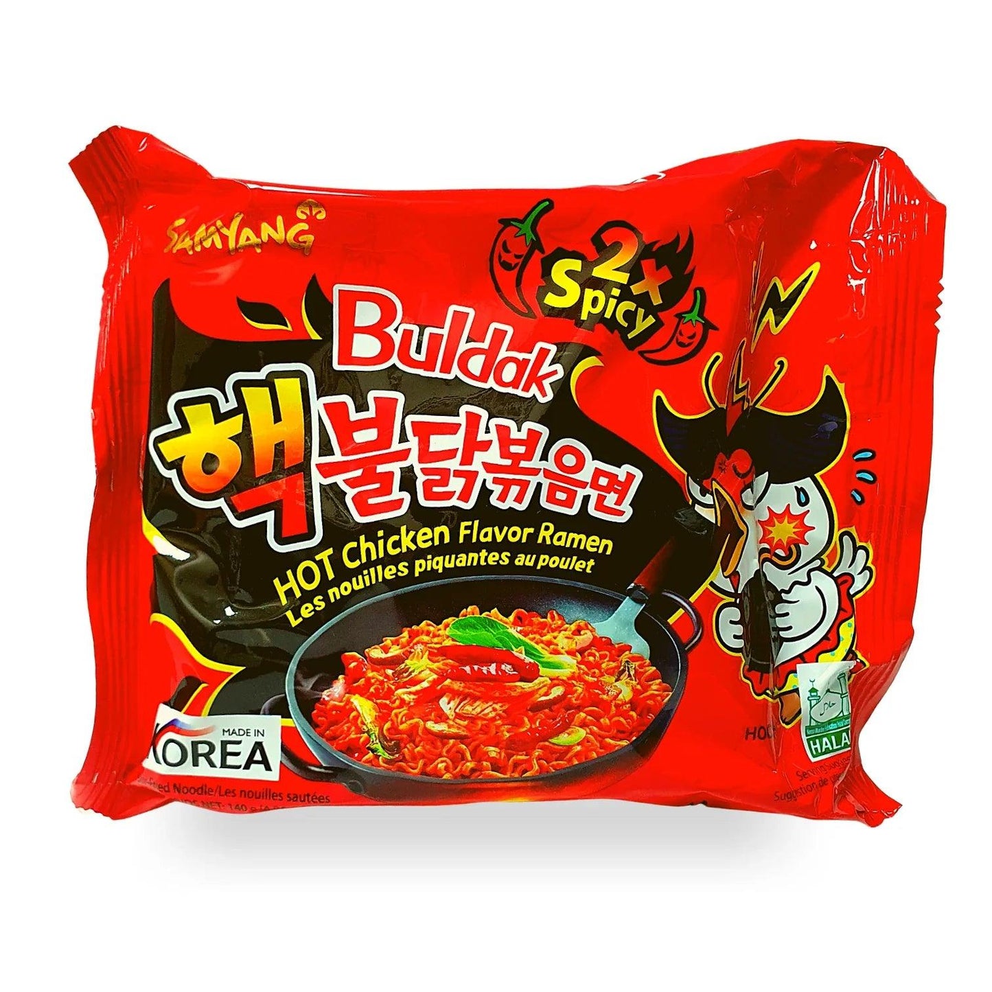 Samyang Buldak 2X Spicy Hot Chicken Flavour Ramen (135g) - Central Sweet Supply