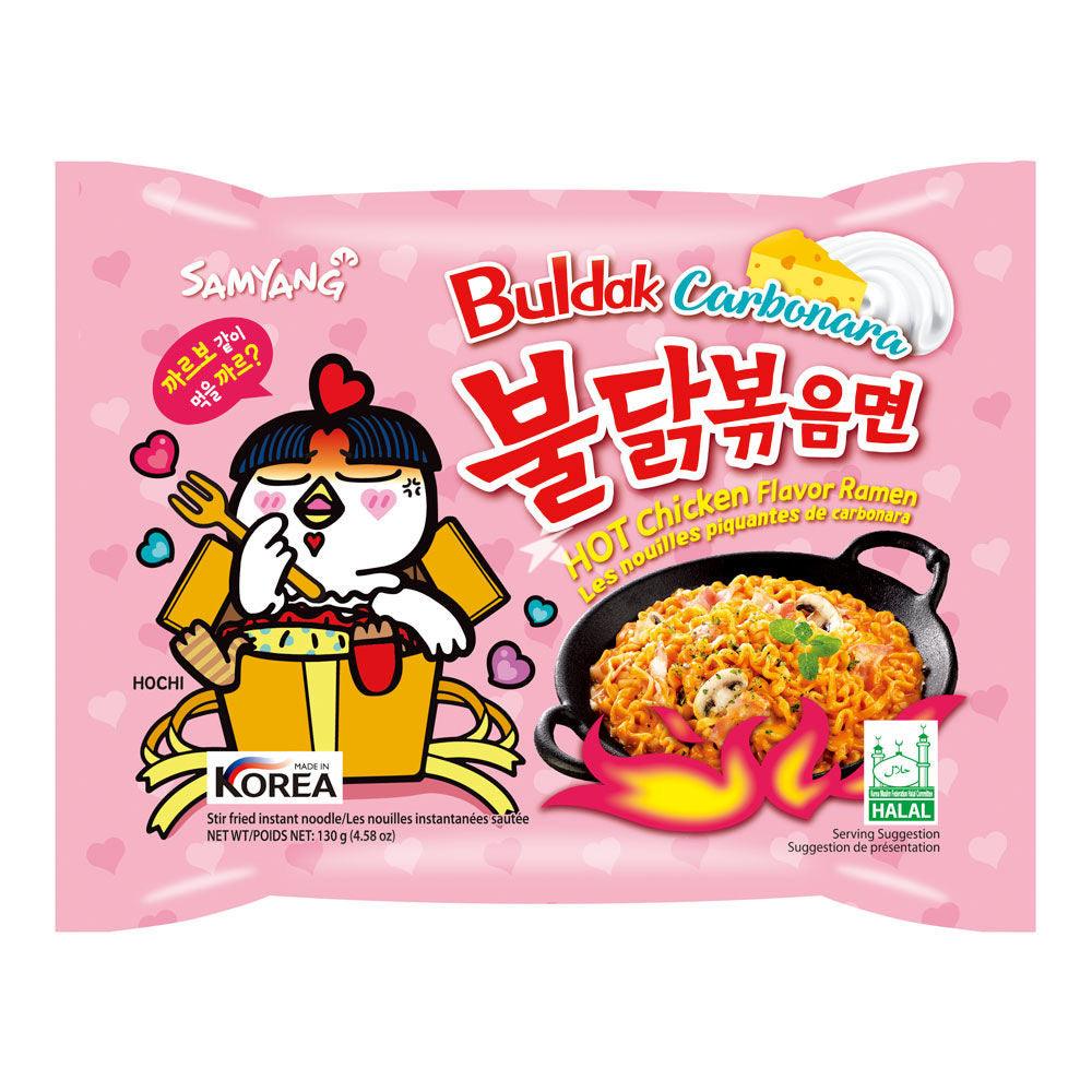 Samyang Carbonara Hot Chicken Flavour Ramen (130g) - Central Sweet Supply