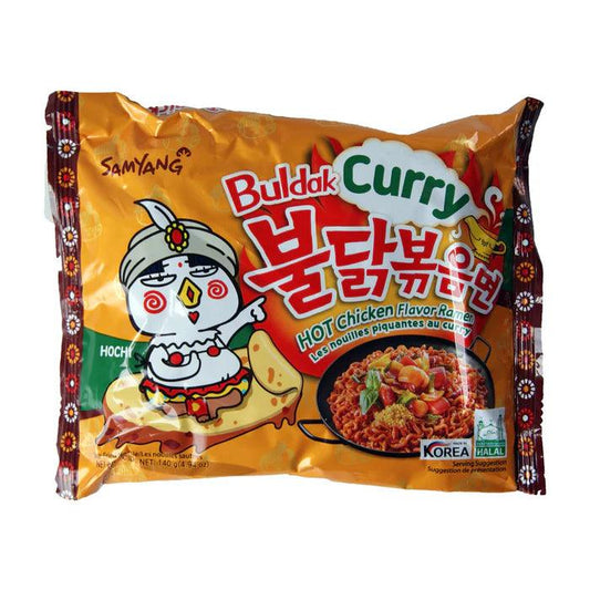 Samyang Curry Hot Chicken Flavour Ramen Noodles (140g) - Central Sweet Supply