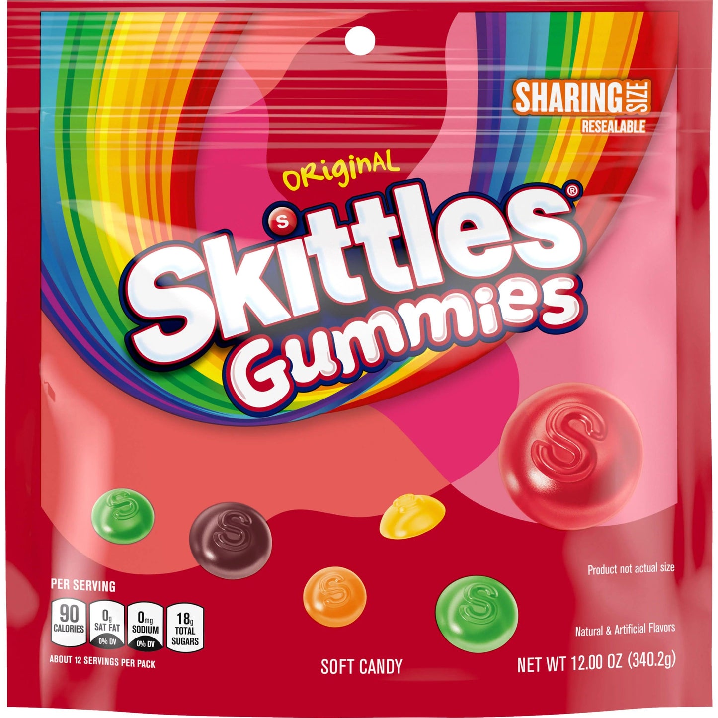 Skittles Gummies Original Sharing Size (12oz) - Central Sweet Supply