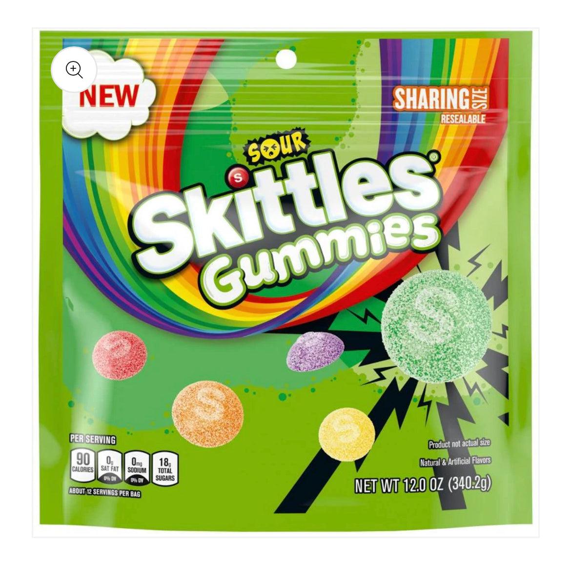 Skittles Gummies Sour Sharing Size (12oz) - Central Sweet Supply