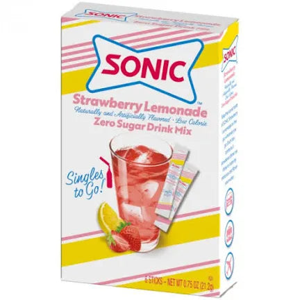 Sonic Strawberry Lemonade Drink Mix - 0.53oz - Central Sweet Supply