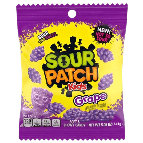 Sour Patch Kids Grape Peg Bag (141g) - Central Sweet Supply