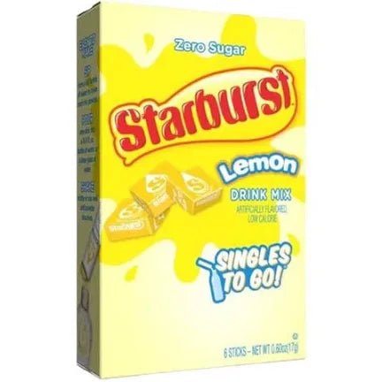 Starburst Lemon Drink Mix - 0.6oz - Central Sweet Supply