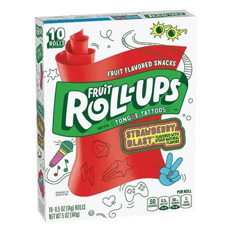 Strawberry Sensation Fruit Roll Ups Betty Crocker (Full Box of 10) - Central Sweet Supply