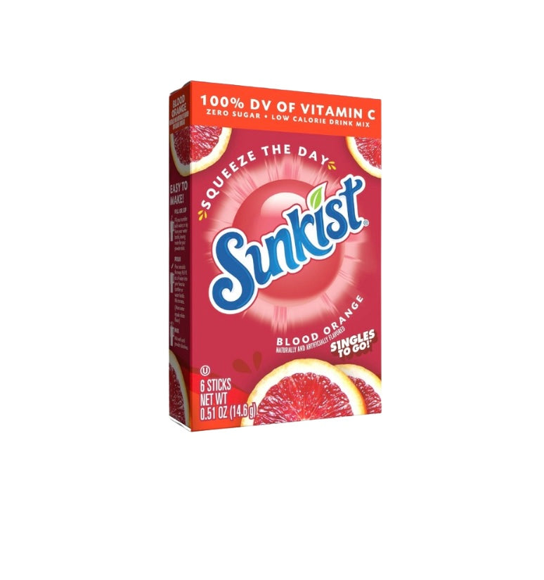 Sunkist Blood Orange Drink Mix - 0.51oz - Central Sweet Supply