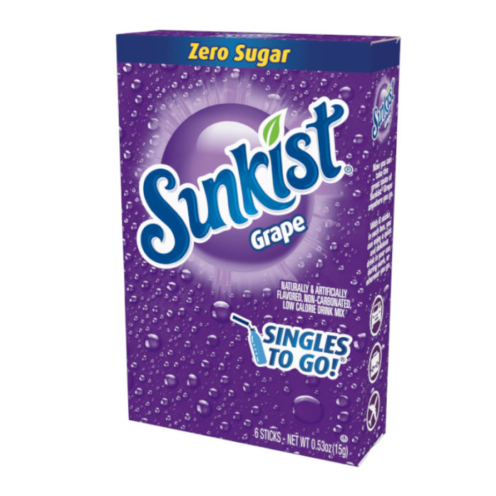 Sunkist Grape Drink Mix - 0.53oz - Central Sweet Supply